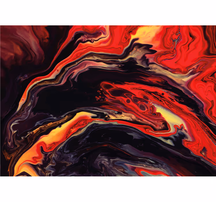 Tapisserie abstraite motifs tourbillonnants dynamiques - TenStickers