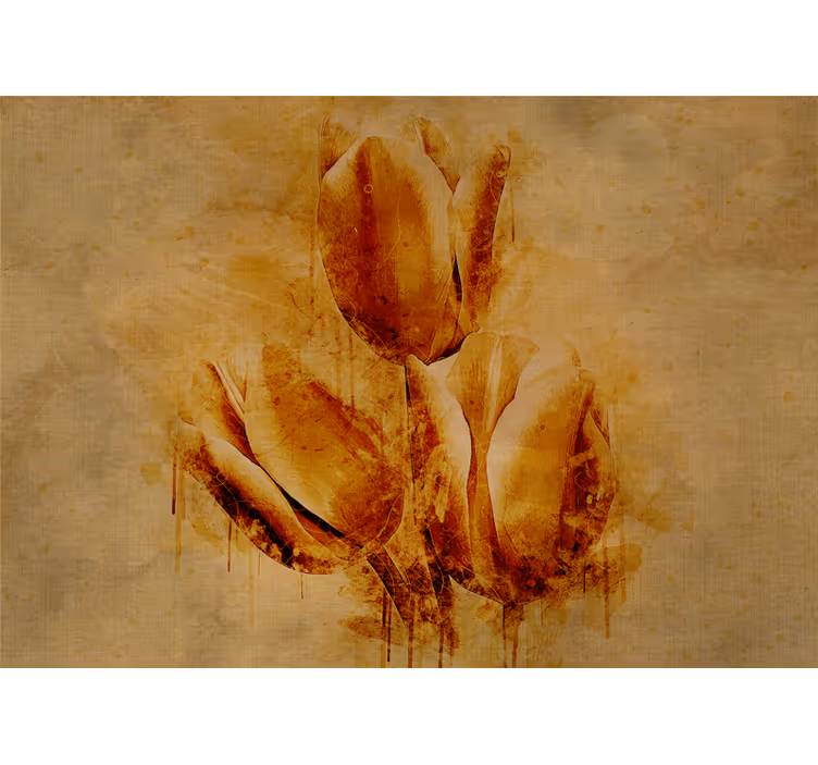 Tapisserie fleur arrangement de tulipes élégant - TenStickers