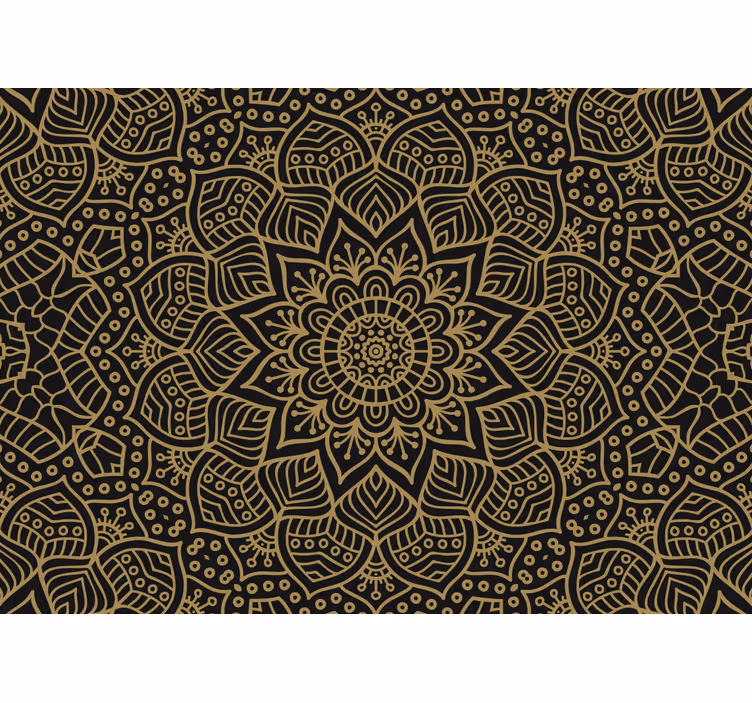 Tapisserie mandala motif botanique élaboré - TenStickers