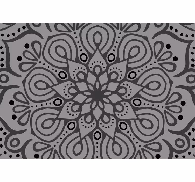Tapisserie mandala élément mandala complexe - TenStickers