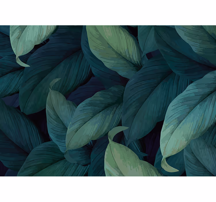 Papier peint nature composition de feuillage luxuriant - TenStickers