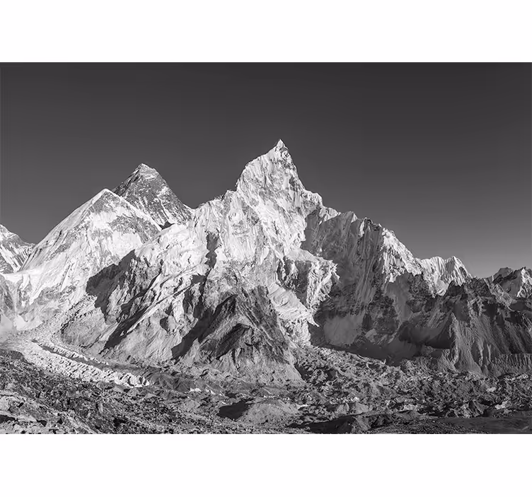 Tapisserie montagne chaîne de pics majestueux - TenStickers