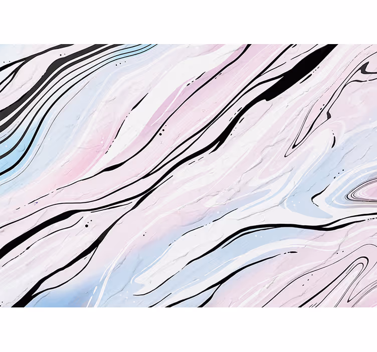 Tapisserie abstraite motif marbre fluide - TenStickers