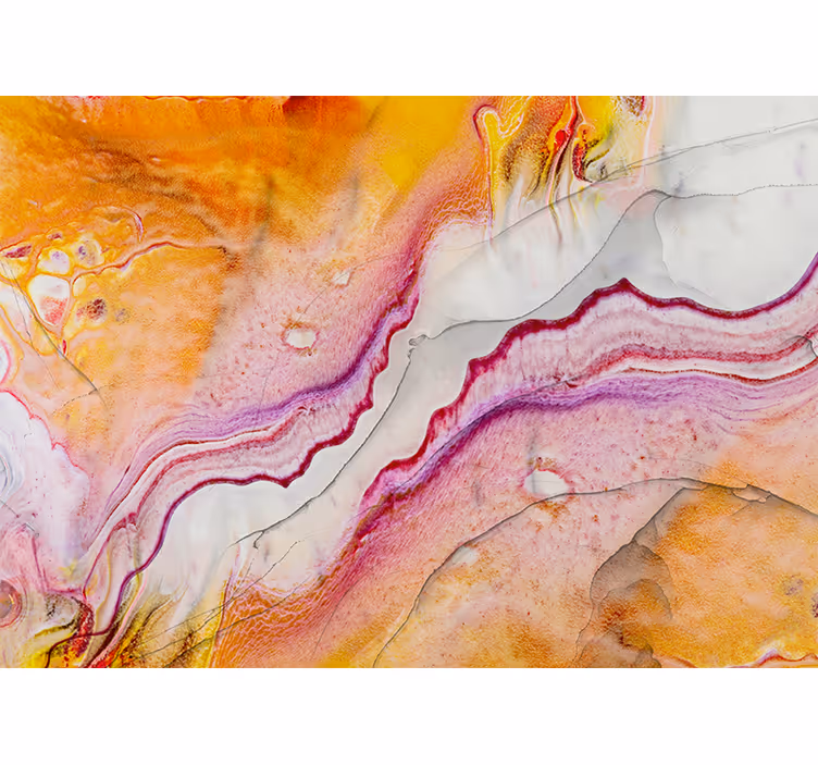 Tapisserie abstraite motifs fluides vibrants - TenStickers