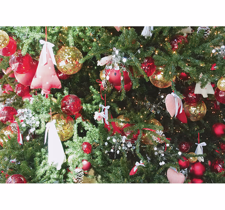 Tapisserie noel ornements de fête - TenStickers
