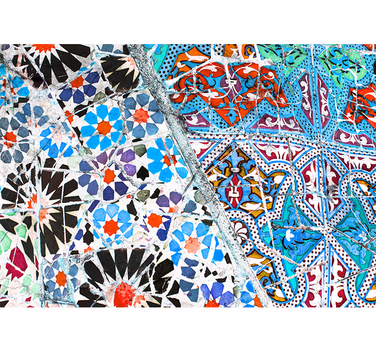 Tapisserie textures et motifs motifs mosaïques complexes - TenStickers