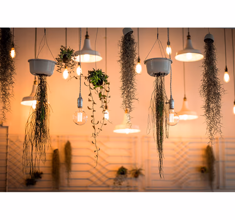 Tapisserie nature accents de verdure suspendus - TenStickers
