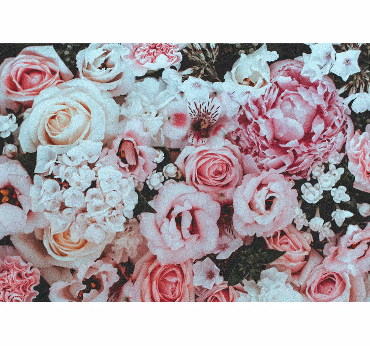 Tapisserie fleur agencement floral enchanté - TenStickers