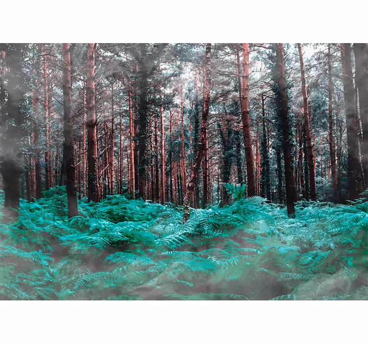 Tapisserie nature forêt luxuriante - TenStickers