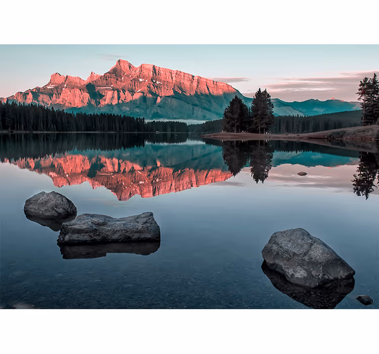 Tapisserie paysage Écho de montagne - TenStickers