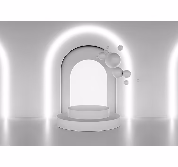 Tapisserie abstraite design d'arc géométrique - TenStickers