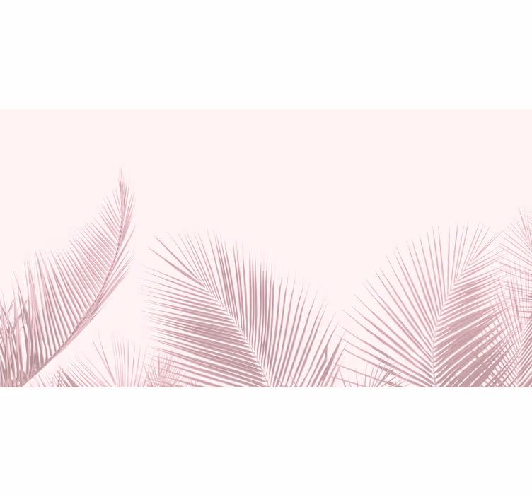 Tapisserie arbre silhouettes de feuilles de palmier - TenStickers
