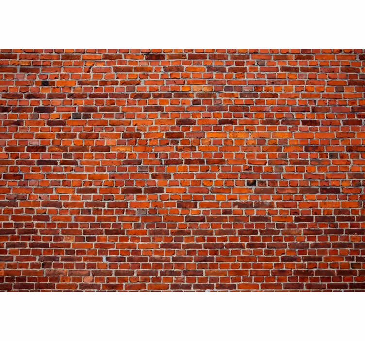 Tapisserie brique motif rustique - TenStickers