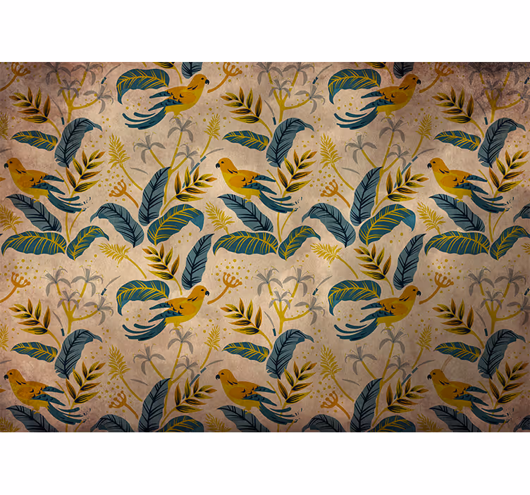 Tapisserie animaux motif d'oiseau tropical - TenStickers