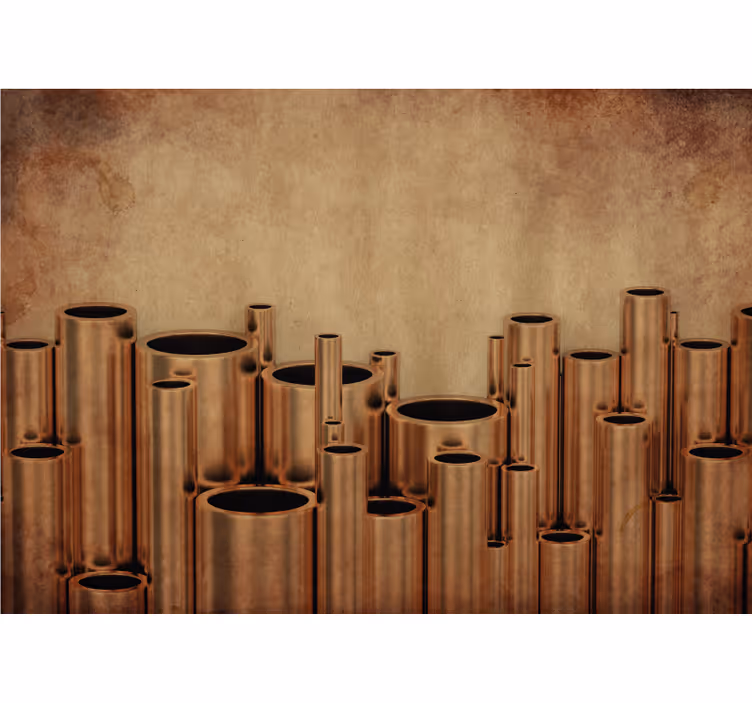 Tapisserie murale textures et motifs arrangement de tuyaux - TenStickers