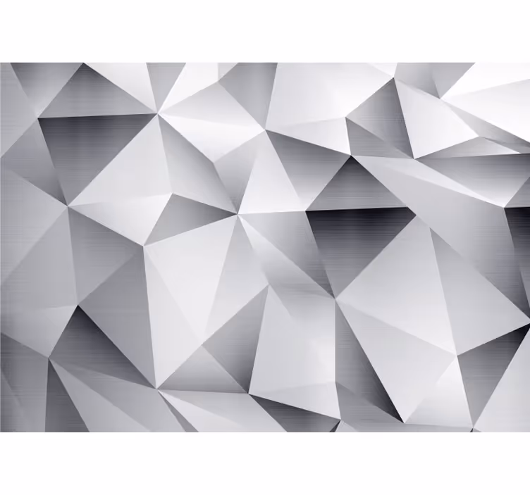 Papier peint 3d facettes à motifs géométriques - TenStickers