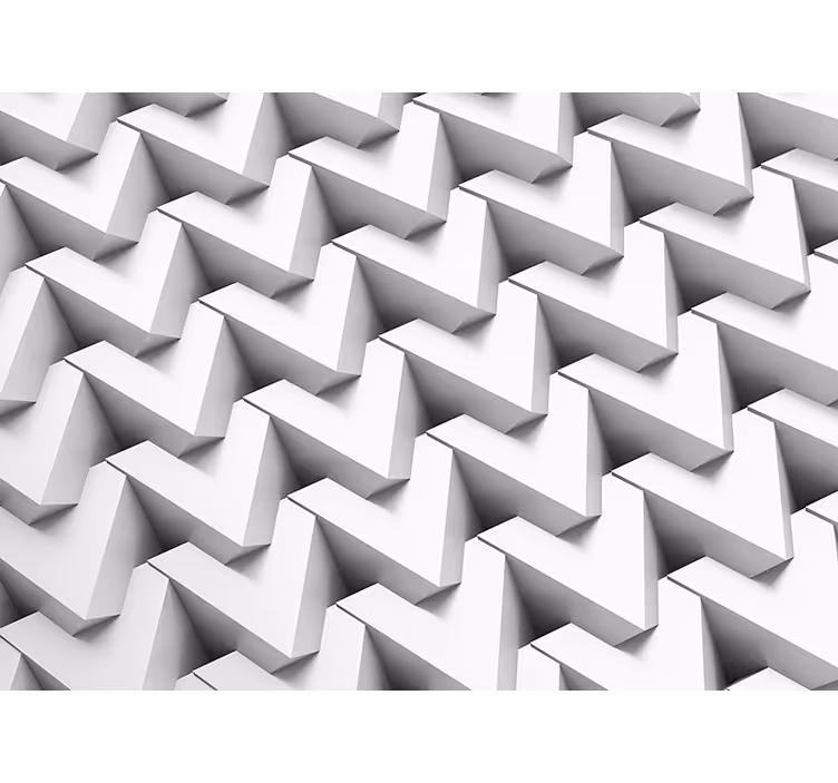 Tapisserie murale textures et motifs chevron 3d - TenStickers