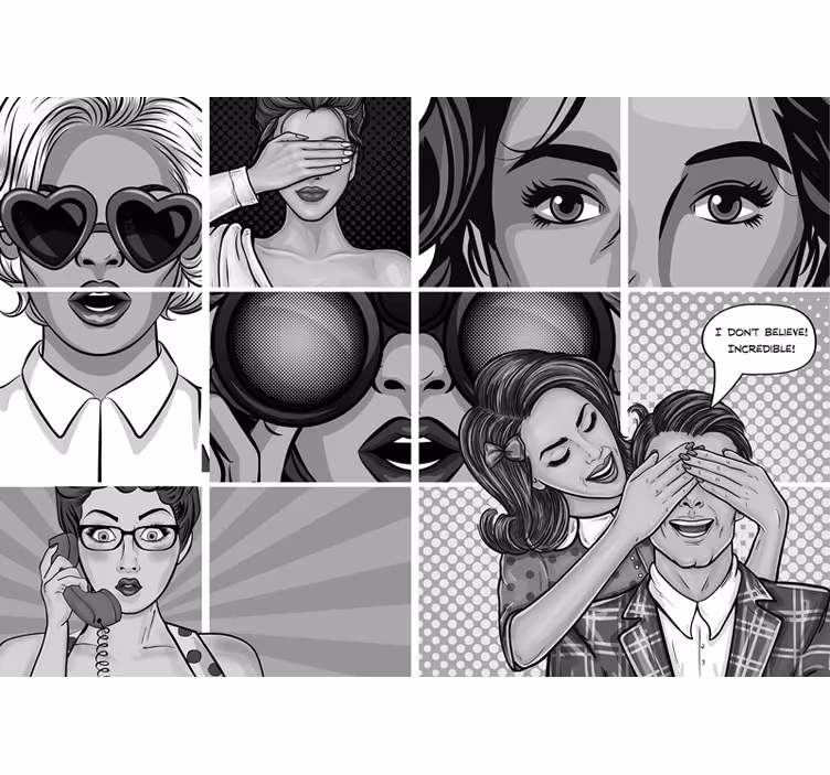 Tapisserie art expressions pop art - TenStickers