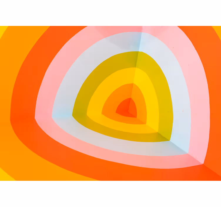 Tapisserie abstraite arches superposées colorées - TenStickers