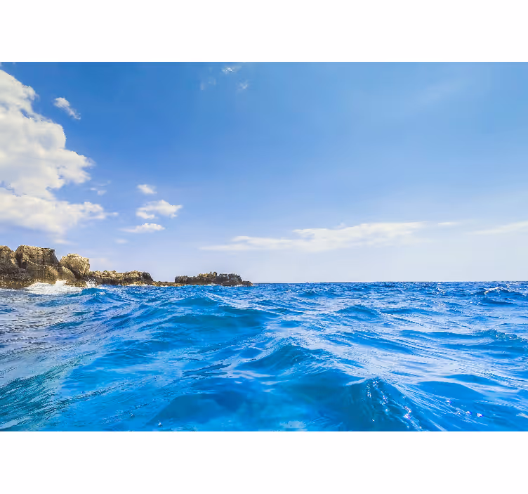 Tapisserie mer sérénité des vagues côtières - TenStickers