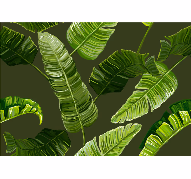 Papier peint nature feuillage verdoyant luxuriant - TenStickers