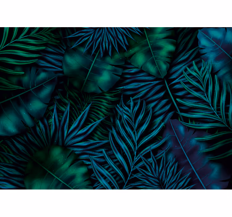 Papier peint nature Feuilles vert clair - TenStickers