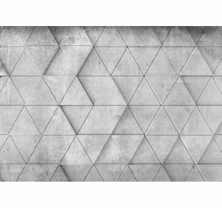 Tapisserie murale textures et motifs motif béton géométrique - TenStickers