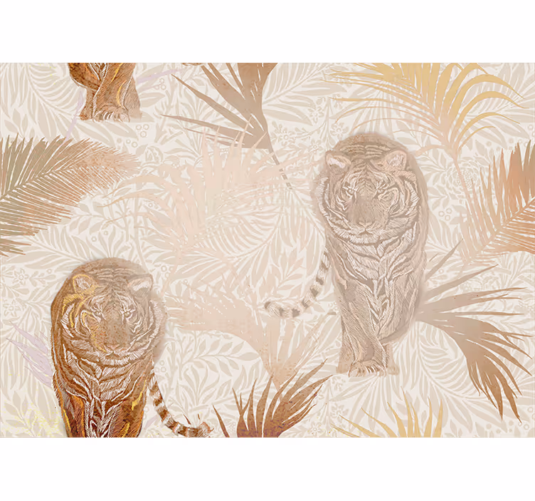 Tapisserie animaux motif tigre majestueux - TenStickers