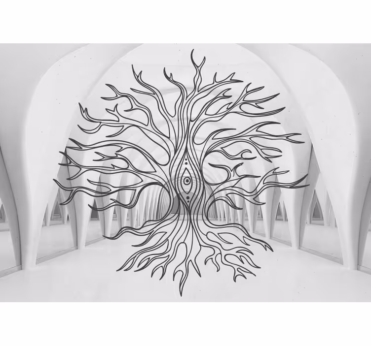 Tapisserie nature et symbolisme de l'arbre - TenStickers
