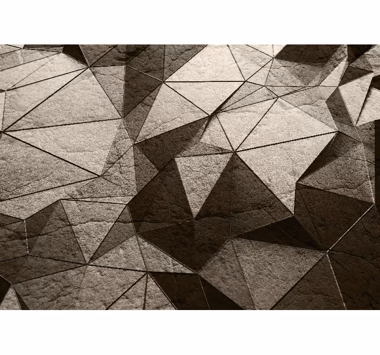 Tapisserie murale textures et motifs composition géométrique - TenStickers