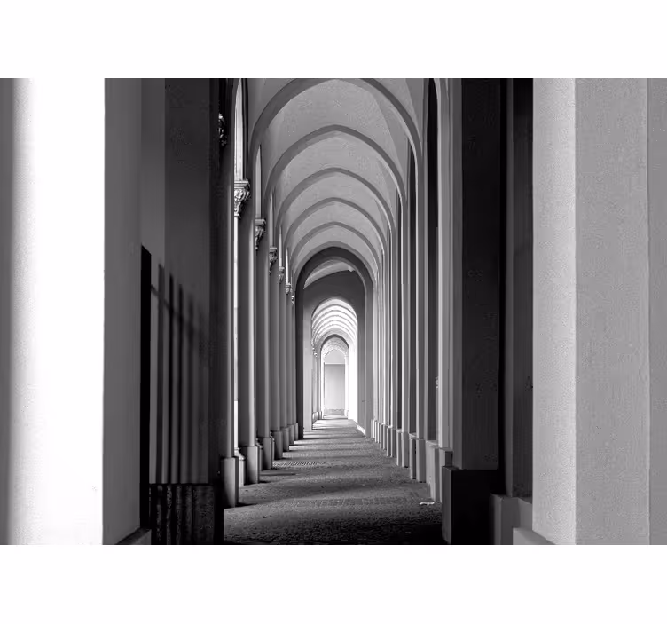Tapisserie villes et pays perspective d'arc architectural - TenStickers