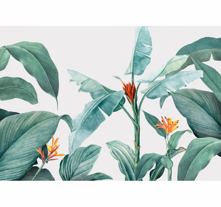 Tapisserie autres fleurs arrangement de plantes tropicales - TenStickers