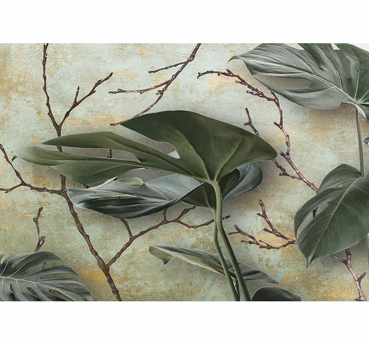 Tapisserie nature inspiration verdoyante tropicale - TenStickers