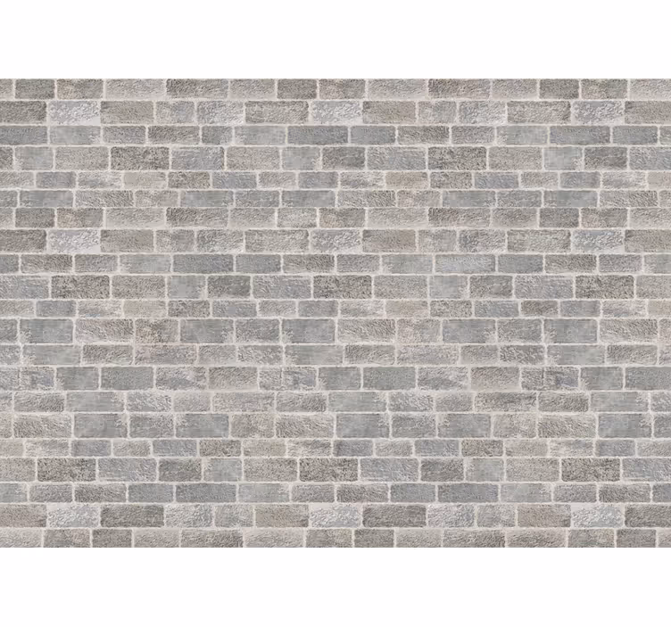 Tapisserie brique en gris texturé - TenStickers