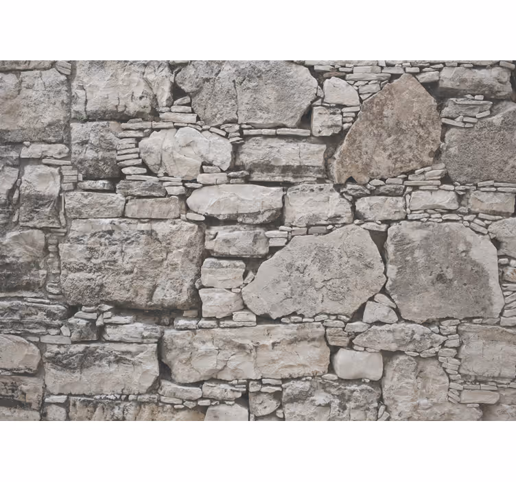Tapisserie imitation pierre motif pierre rustique - TenStickers