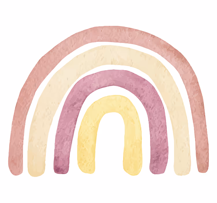 Tapisserie amour arcs de ciel doux - TenStickers