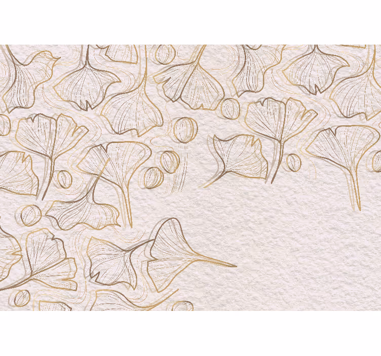 Papier peint panoramique ginkgos - TenStickers