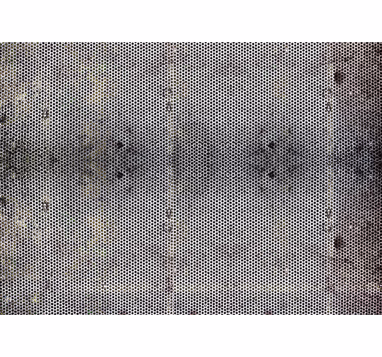 Tapisserie murale effet tôle perforée - TenStickers