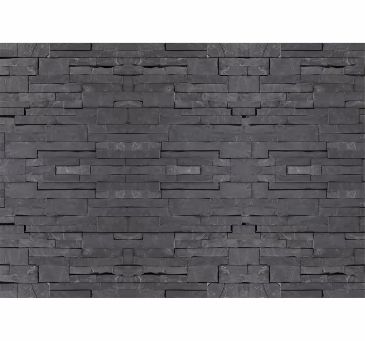 Tapisserie murale effet pierre noire - TenStickers