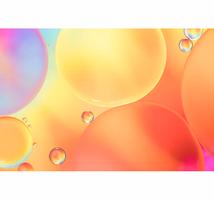 Tapisserie murale effet 3D bulles en dégradé - TenStickers