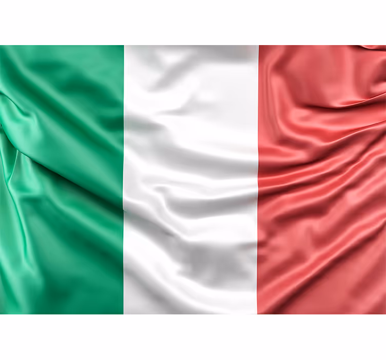 Tapisserie autres villes et de pays drapeau italien - TenStickers