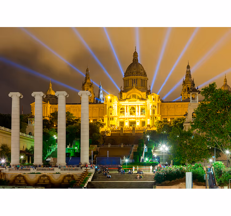 Tapisserie villes et pays veilleuses de barcelone - TenStickers