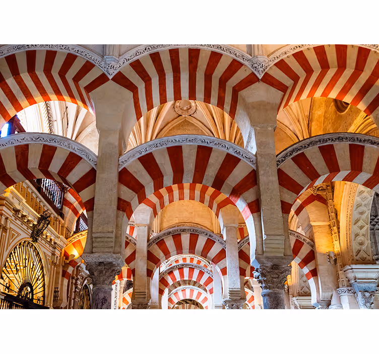 Tapisserie villes et pays arcs architecturaux - TenStickers