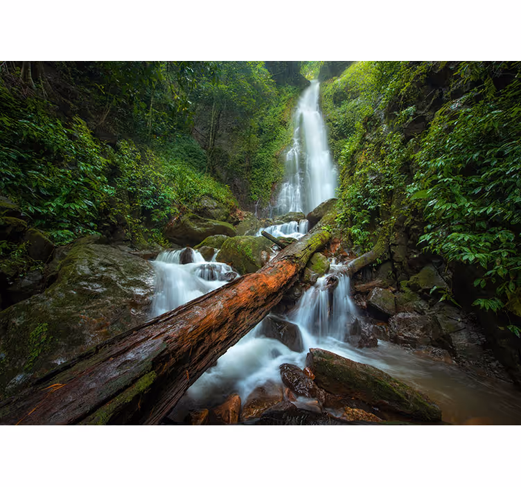 Tapisserie cascade ruisseau apaisant - TenStickers