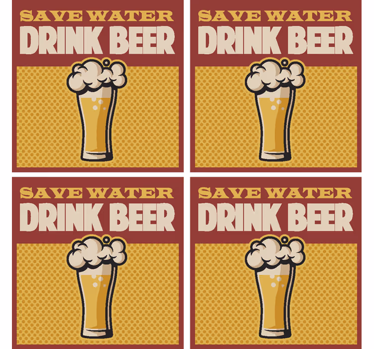 économiser de l'eau boire de la bière - TenStickers