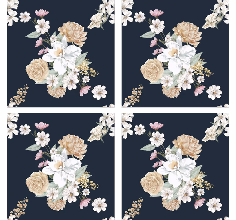 Caboteur bouquet floral vintage - TenStickers