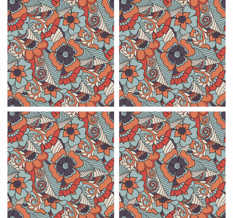 Sous verre imprimé floral - TenStickers
