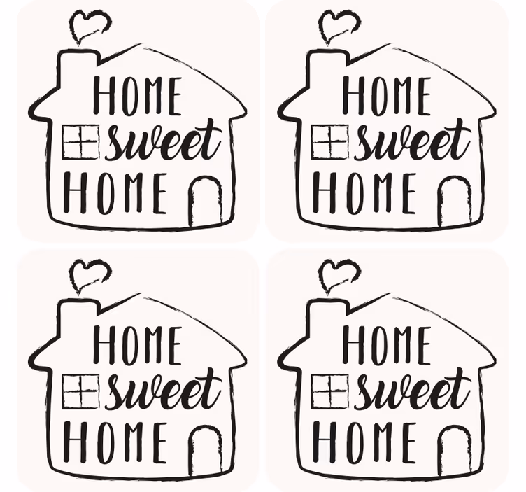 Sous verre citation dicton charmant pour la maison - TenStickers