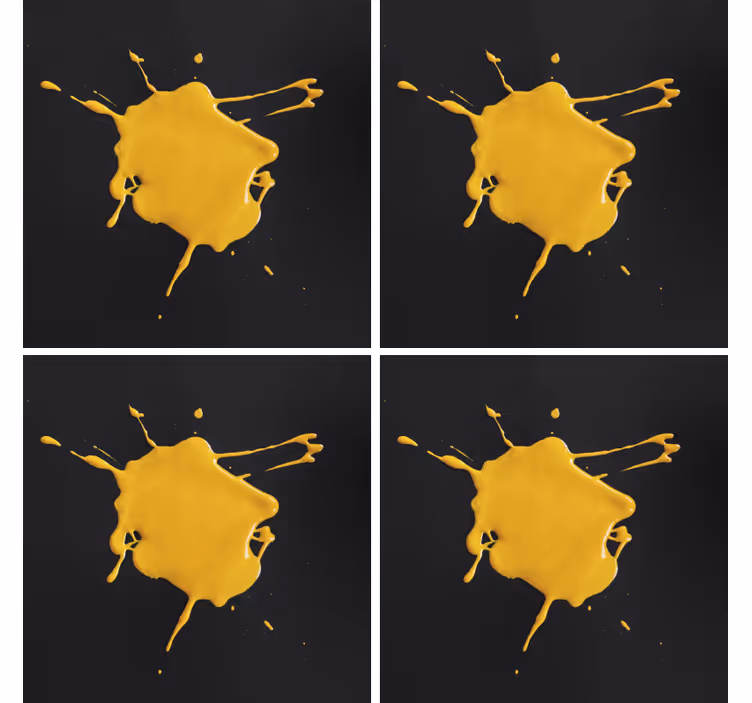 Sous verre texture éclaboussure jaune - TenStickers