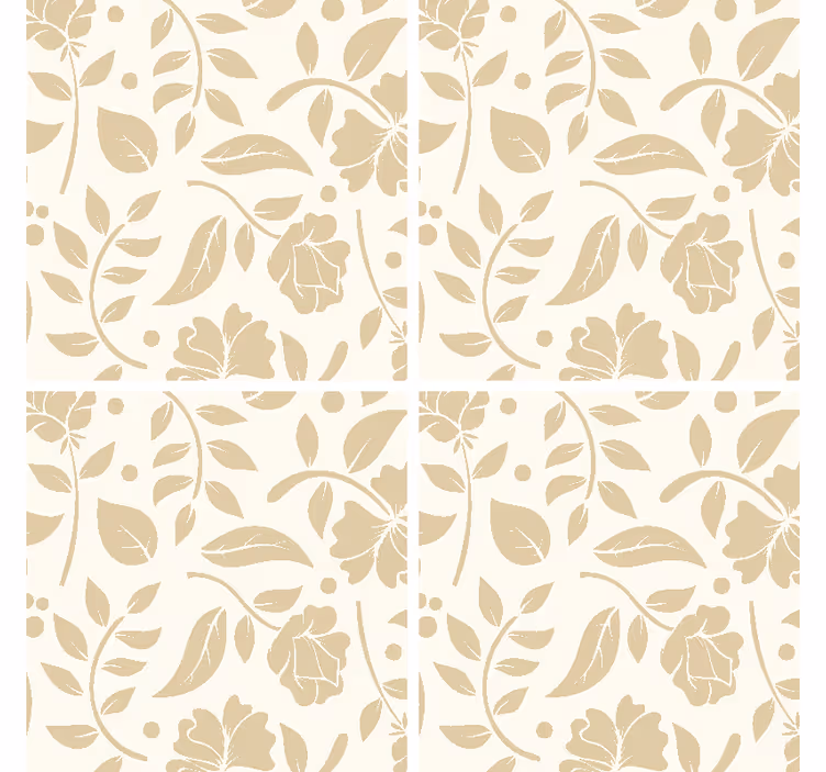 Sous verre motif à fleurs - TenStickers